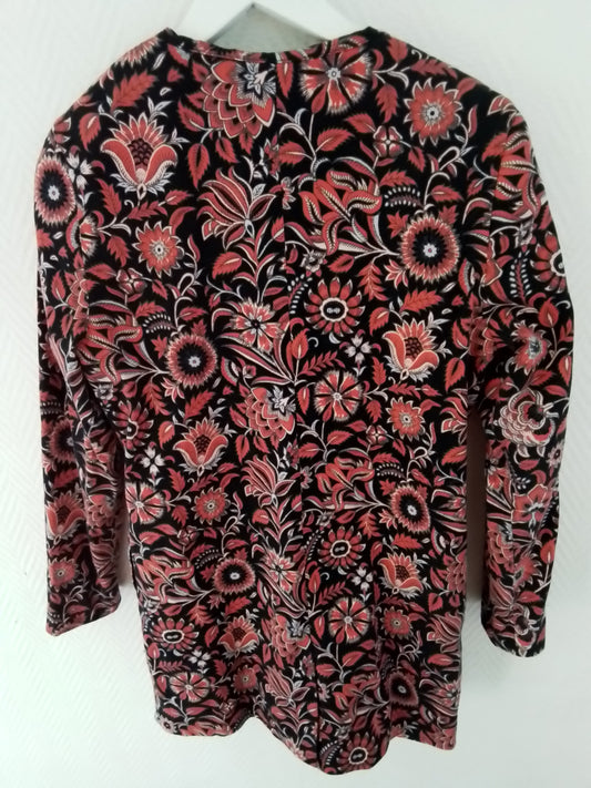 Veste longue coton  boutonnée