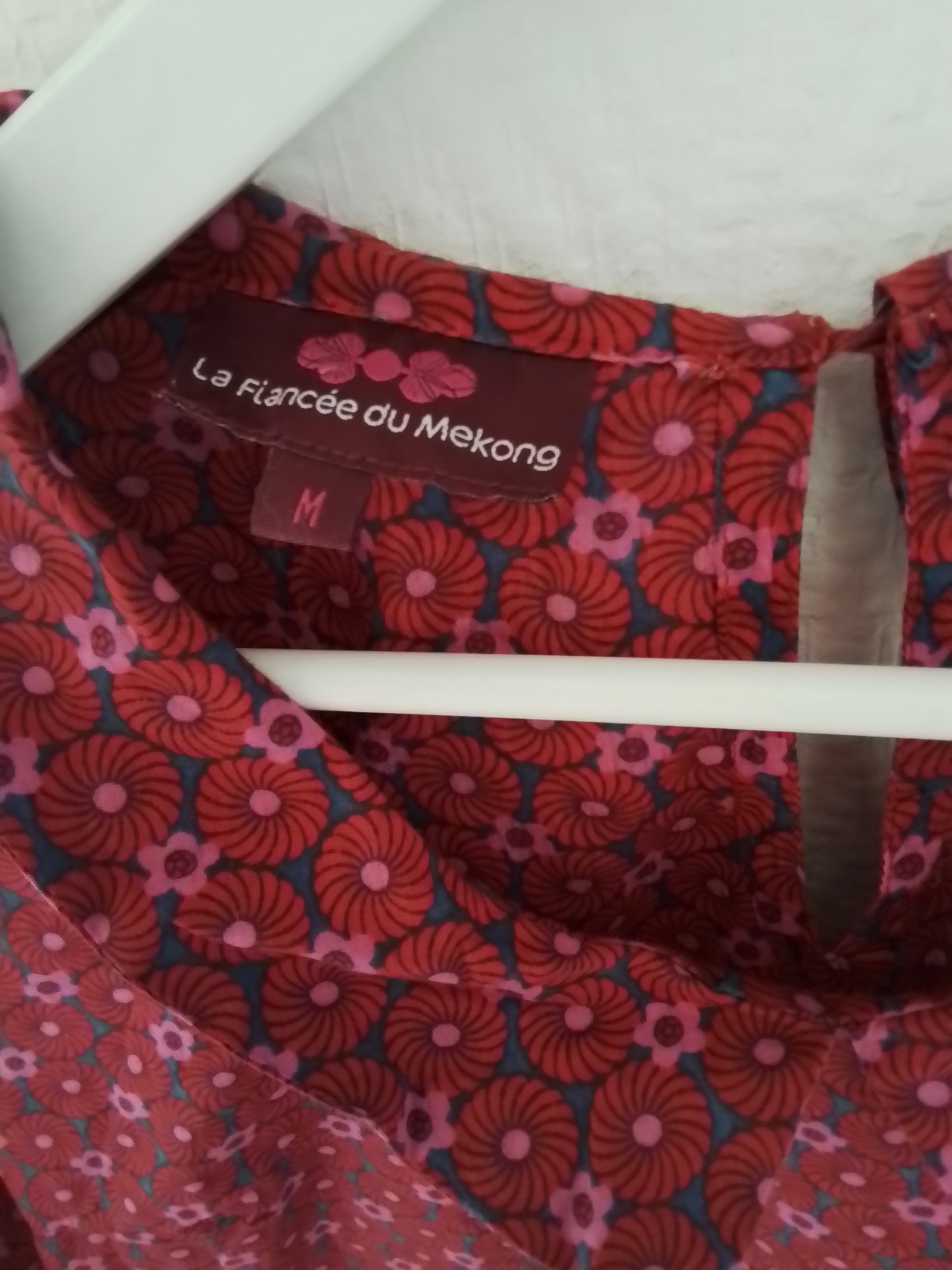 Top manches 3/4 coton imprimé