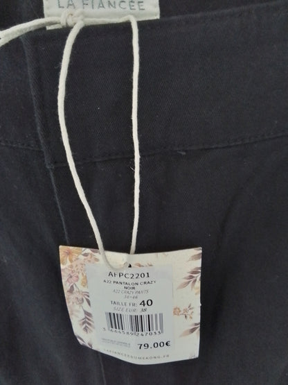 Pantalon coton jambe large CRAZY