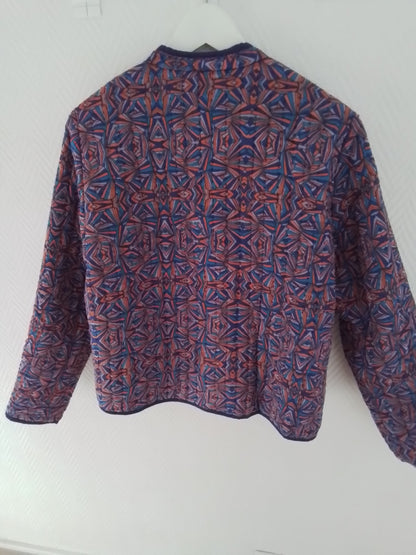 Veste réversible imprimée coton Anete