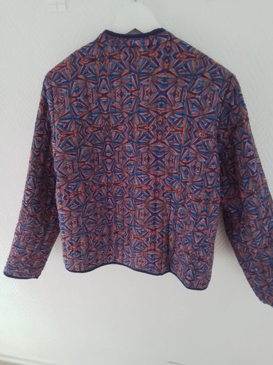 Veste réversible imprimée coton Anete