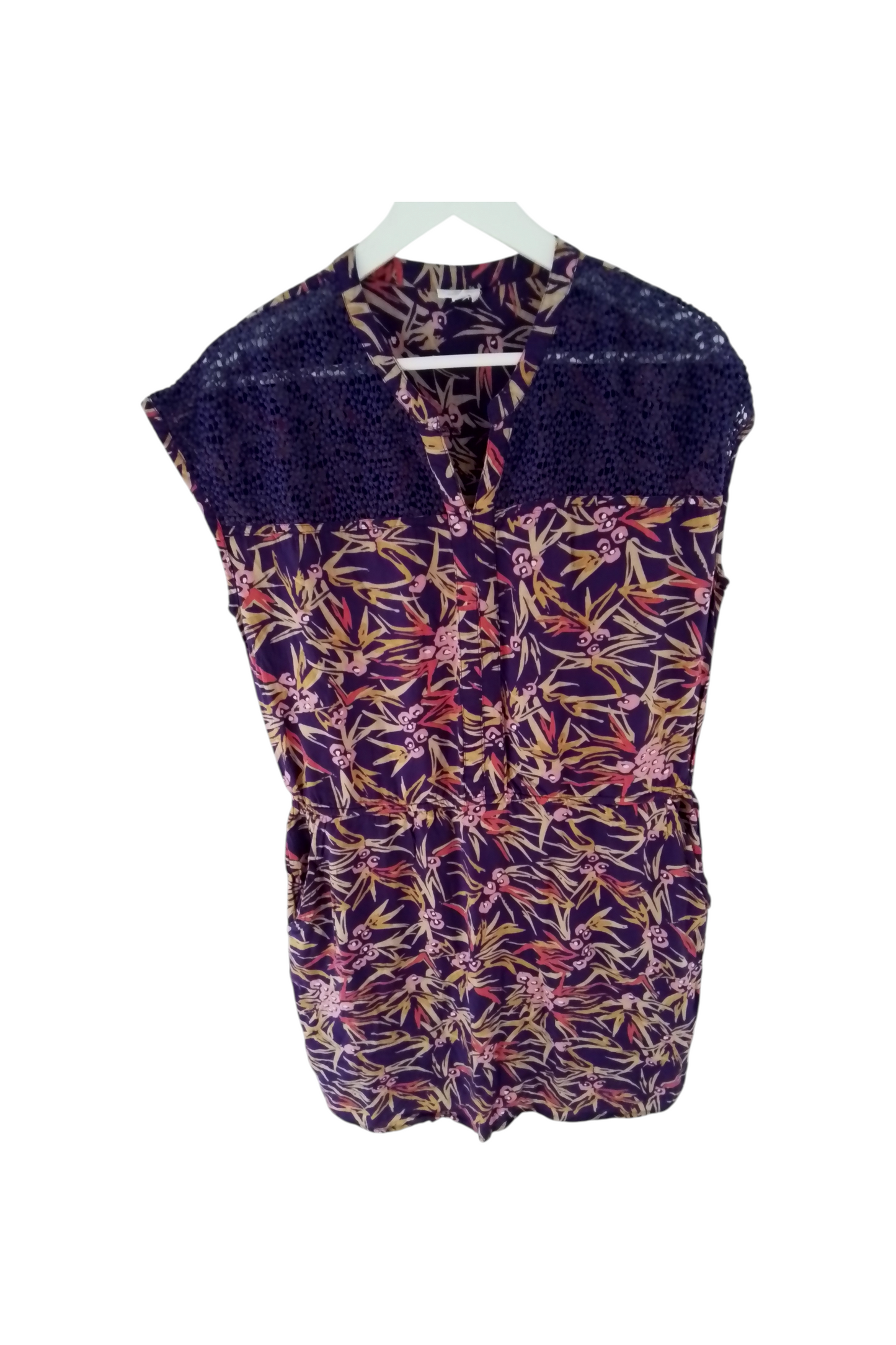 Robe coton doublée imprimée