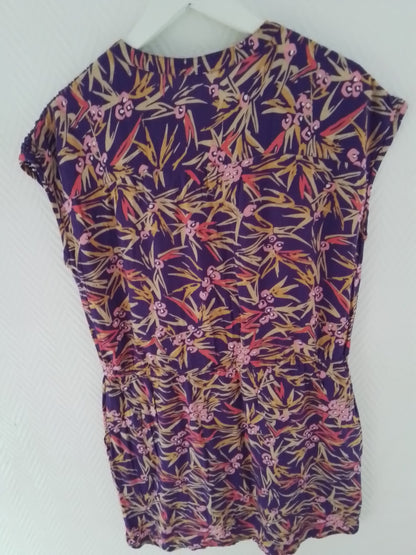 Robe coton doublée imprimée