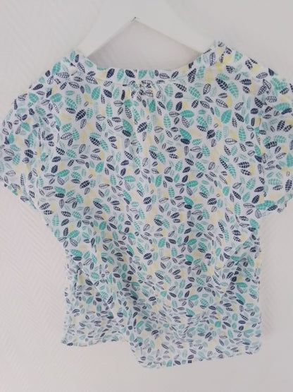 Chemise coton imprimé col mao