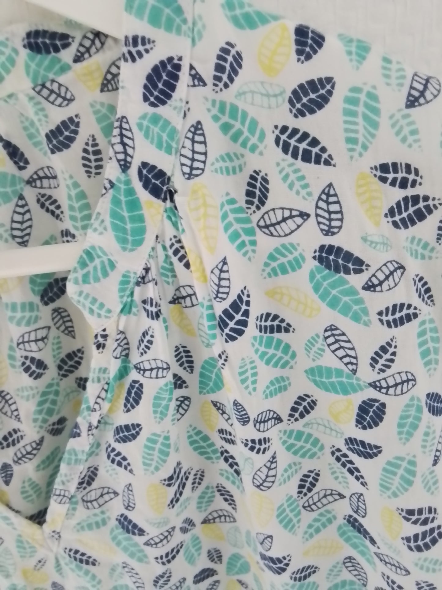 Chemise coton imprimé col mao