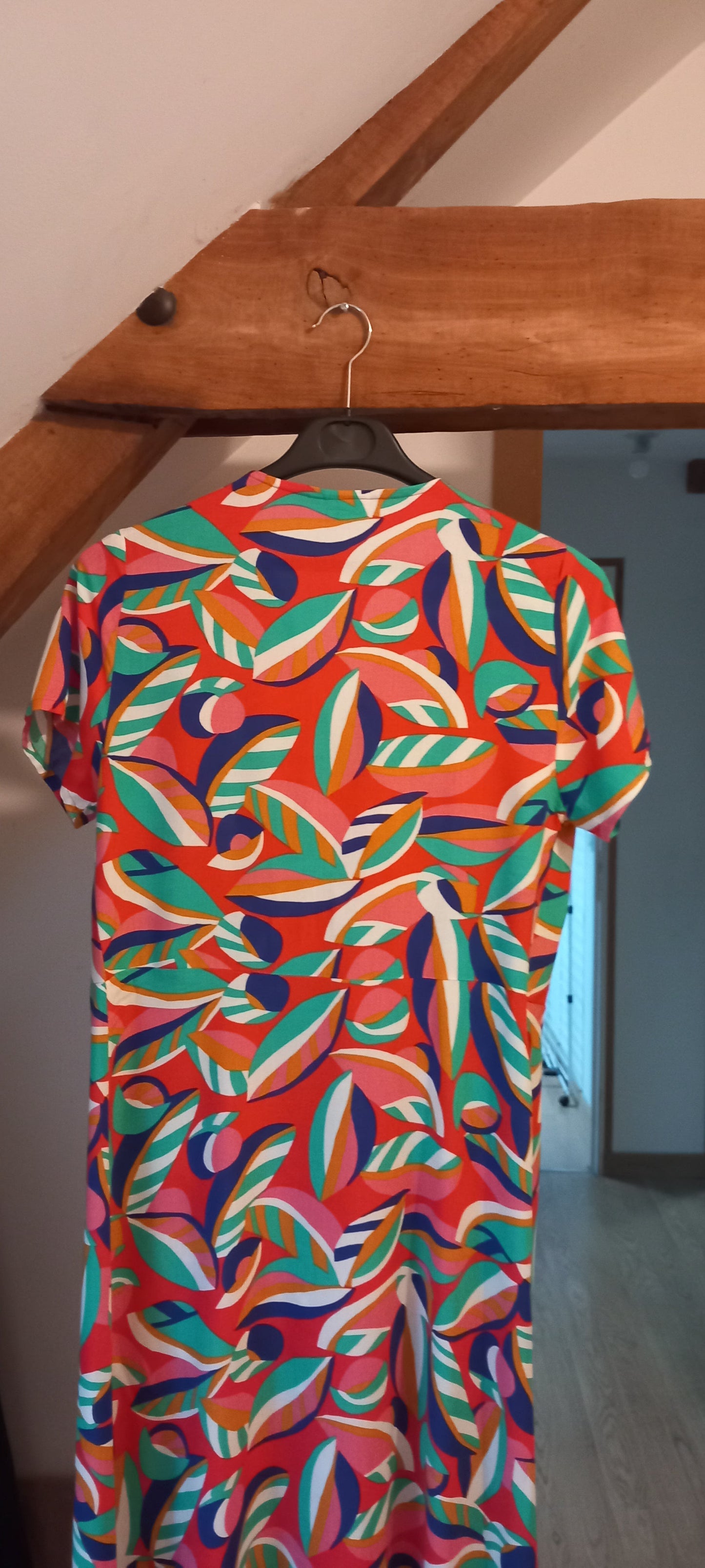 robe longue portée feuille