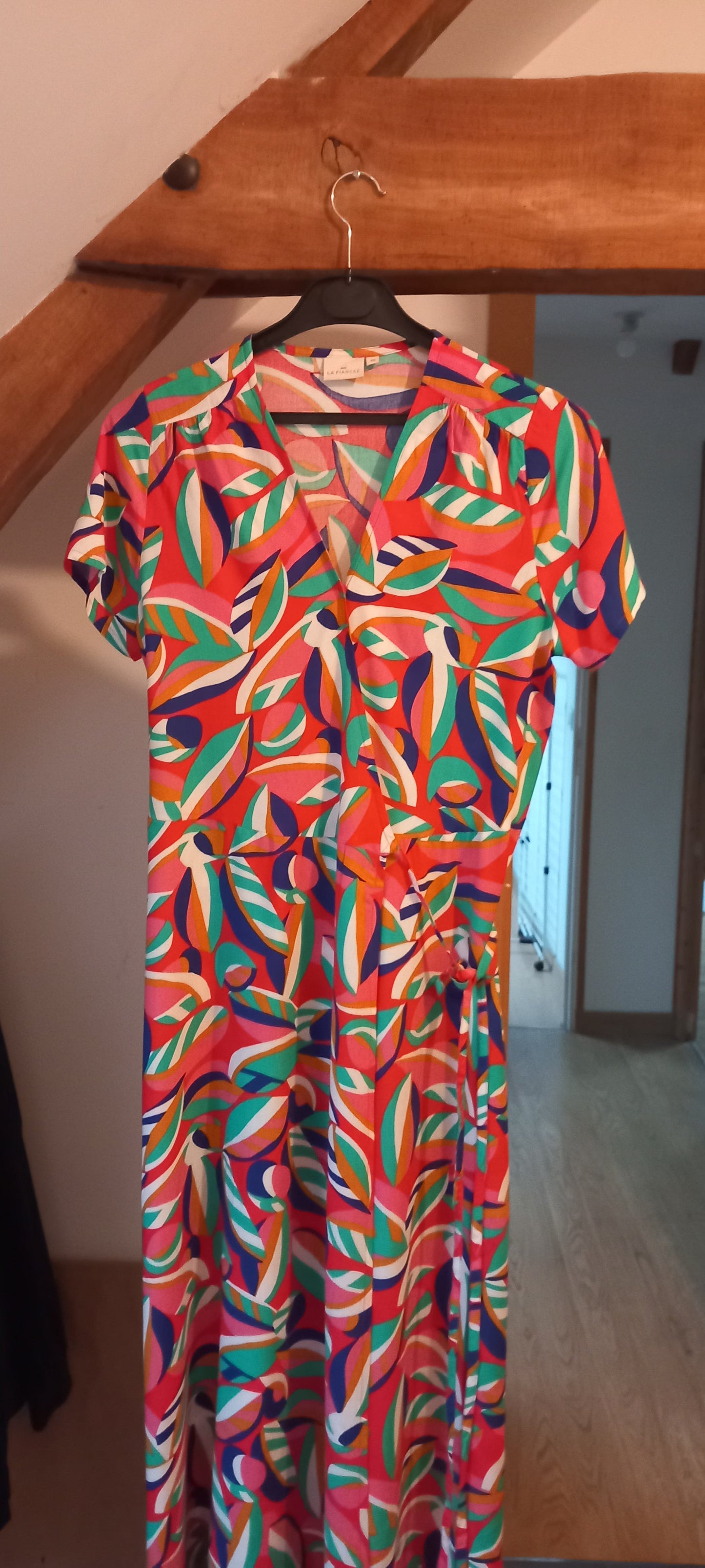 robe longue portée feuille