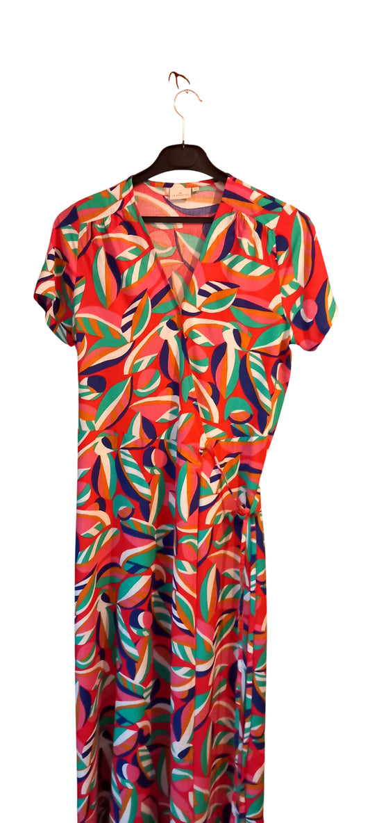 robe longue portée feuille