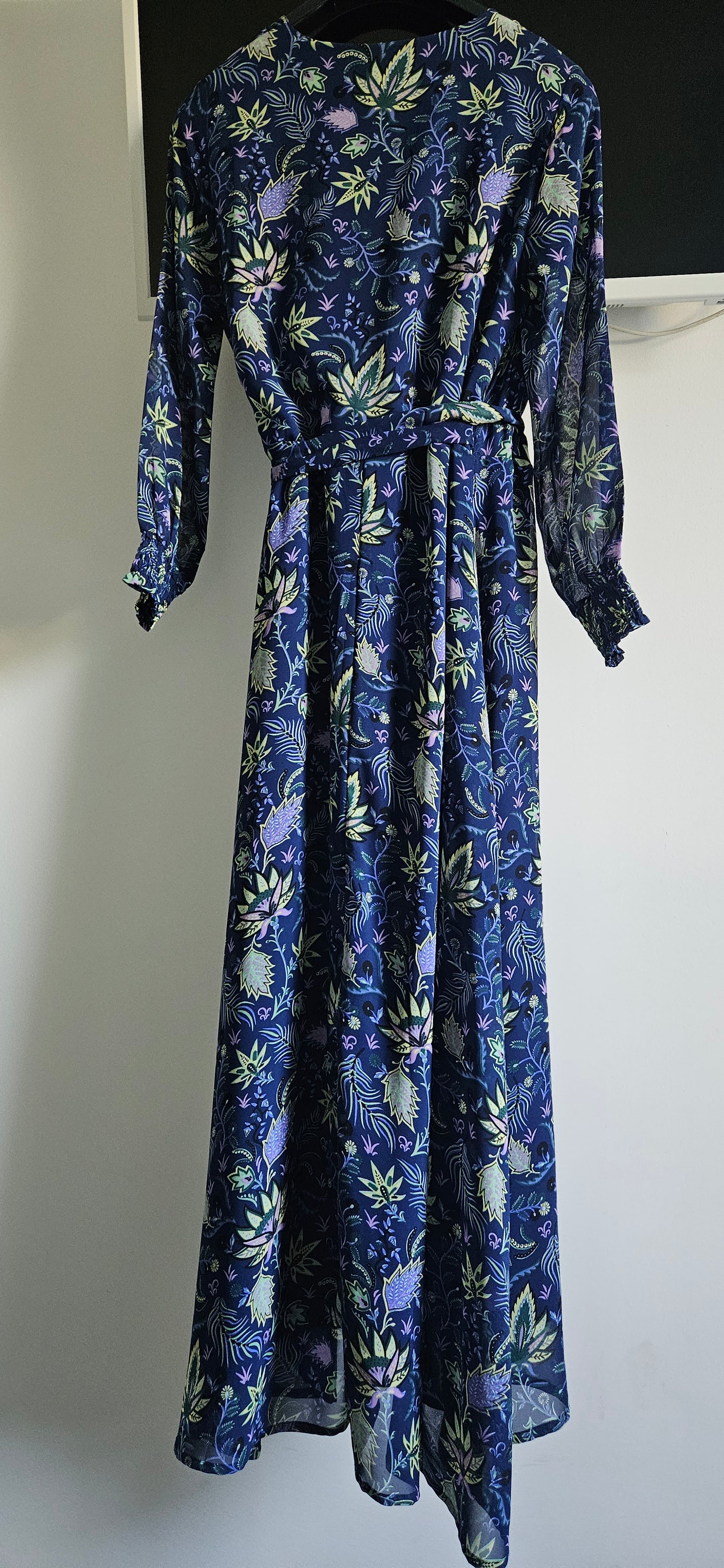 Robe longue fluide voile imprimée MALADA