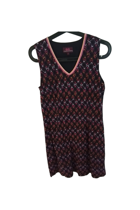 Robe droite coton imprimé