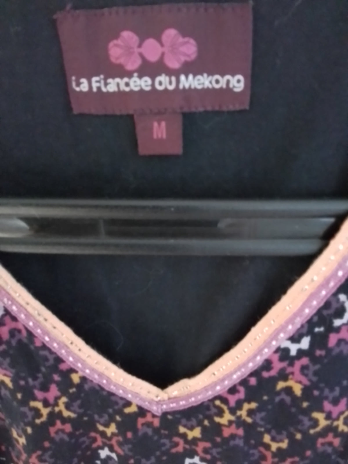 Robe droite coton imprimé
