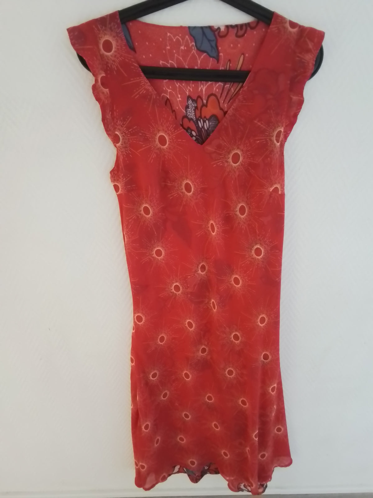 Robe longueur midi réversible