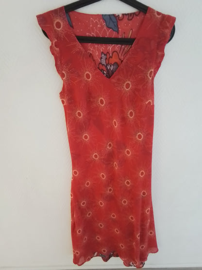 Robe longueur midi réversible