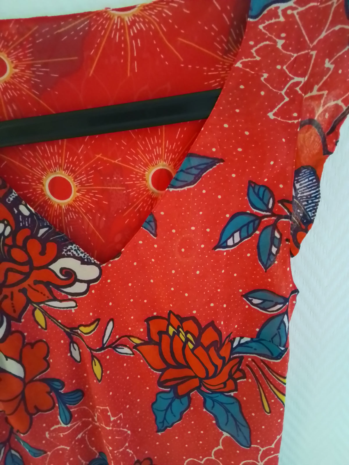 Robe longueur midi réversible