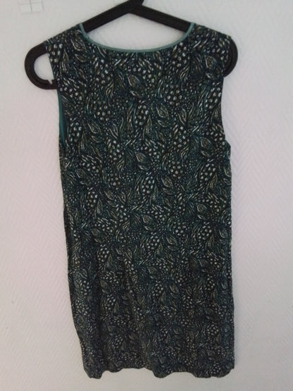 Robe coton imprimé coupe droite