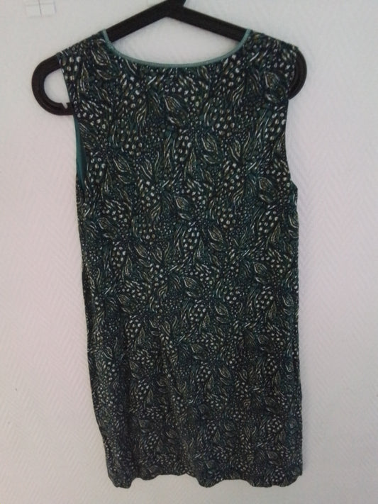 Robe coton imprimé coupe droite