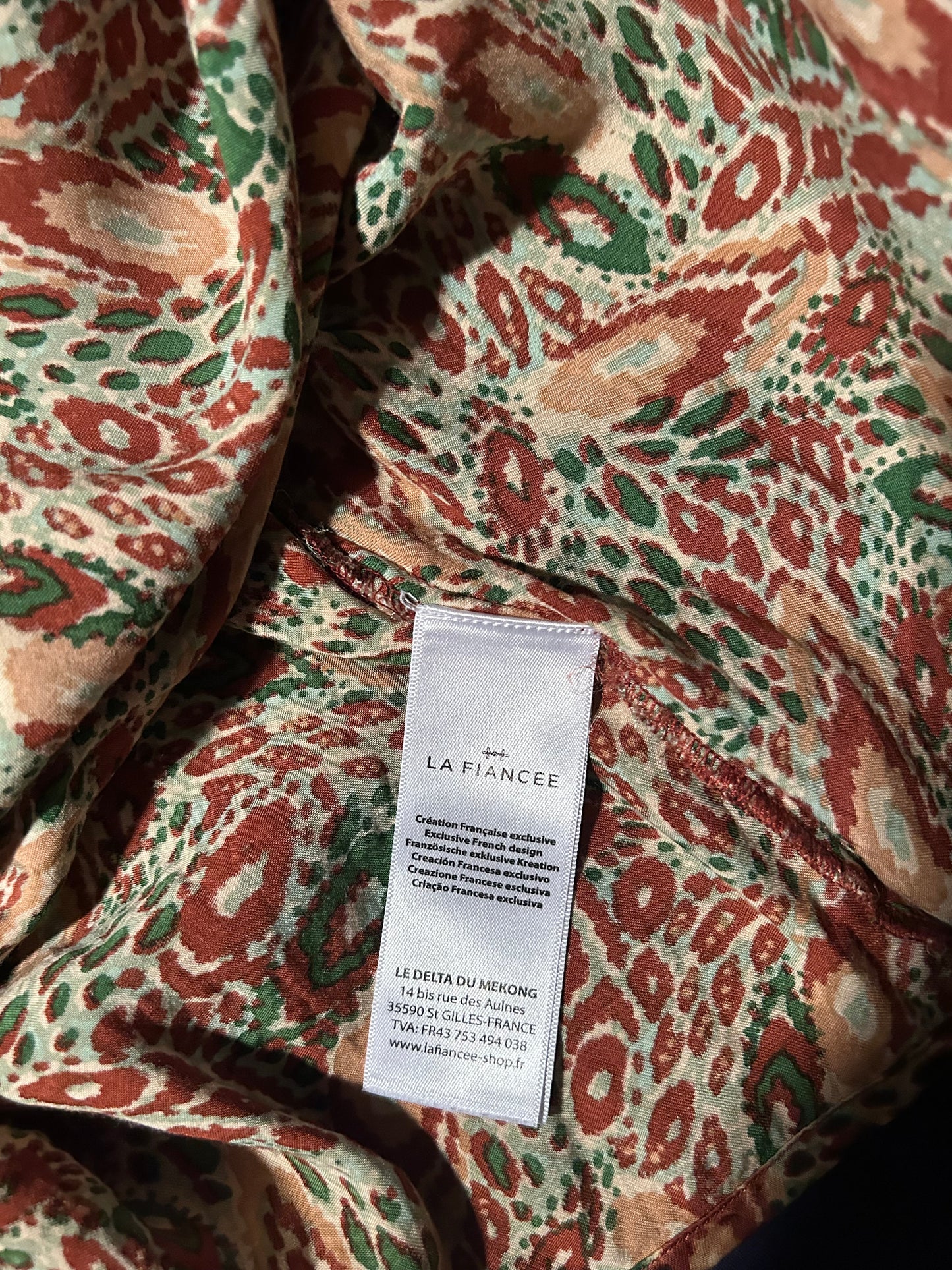 Chemise fluide satin de viscose