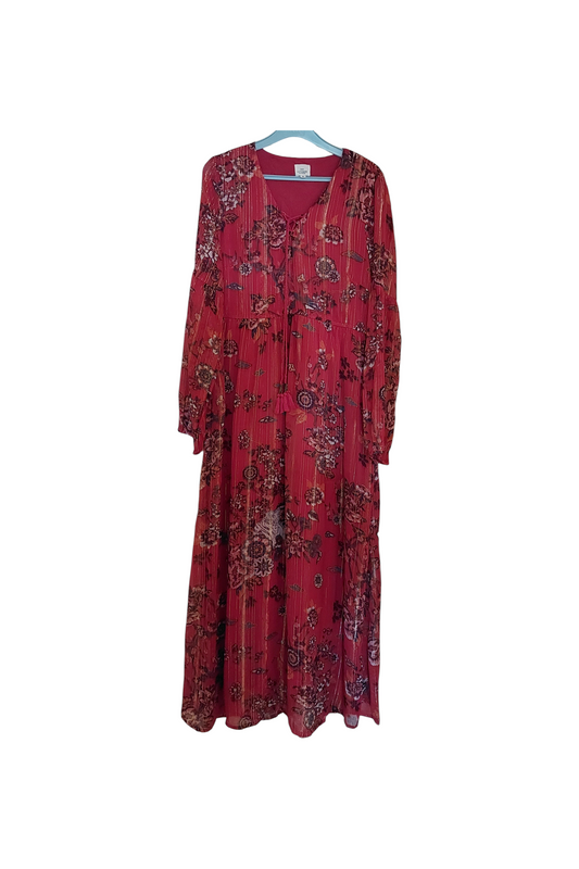 Robe longue doublée manches longues
