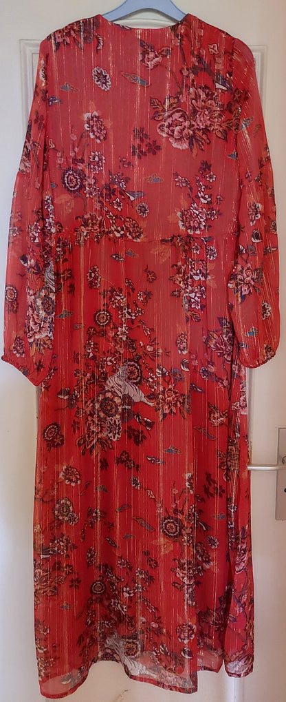 Robe longue doublée manches longues