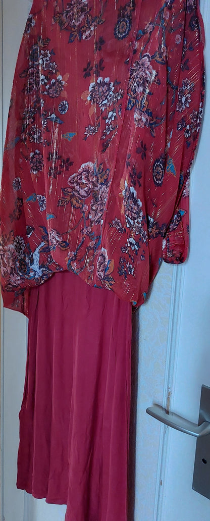 Robe longue doublée manches longues