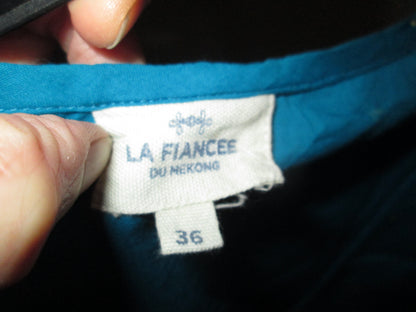 Blouse turquoise