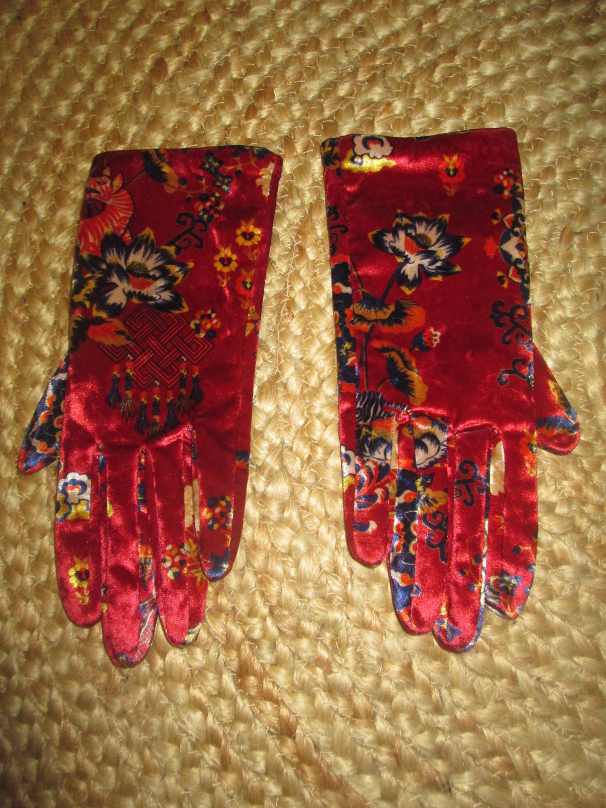 Gants en velours