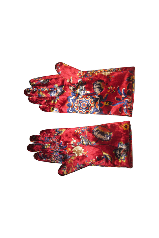 Gants en velours