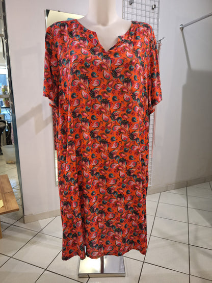Robe imprimée fluide évasée Ecovero ZOE