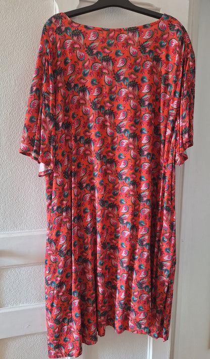 Robe imprimée fluide évasée Ecovero ZOE