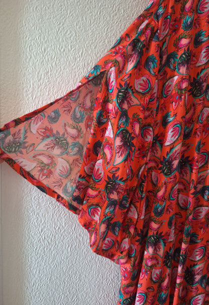 Robe imprimée fluide évasée Ecovero ZOE