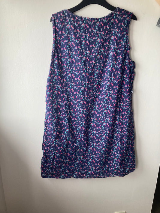 Robe bleu motif à pois