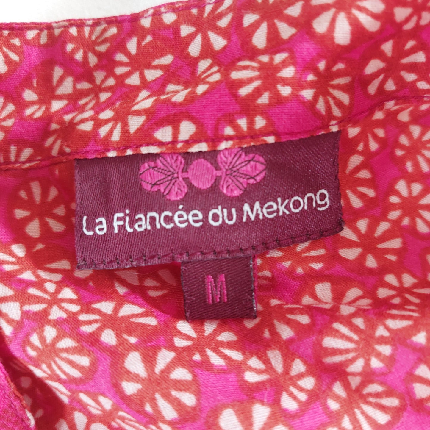 magnifique tunique fuchsia voile de coton