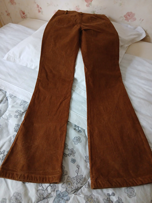 Pantalon velours flare