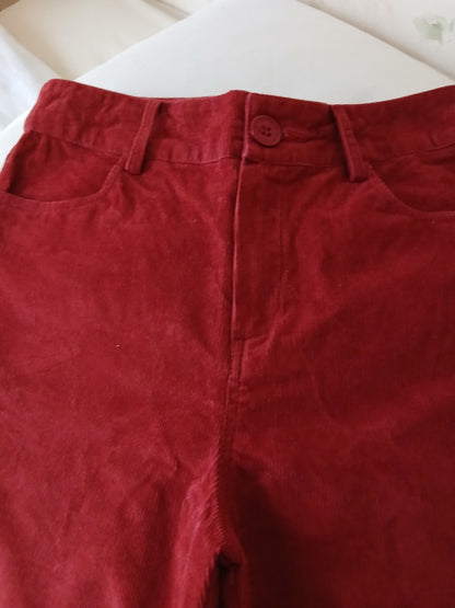 Pantalon flare velours