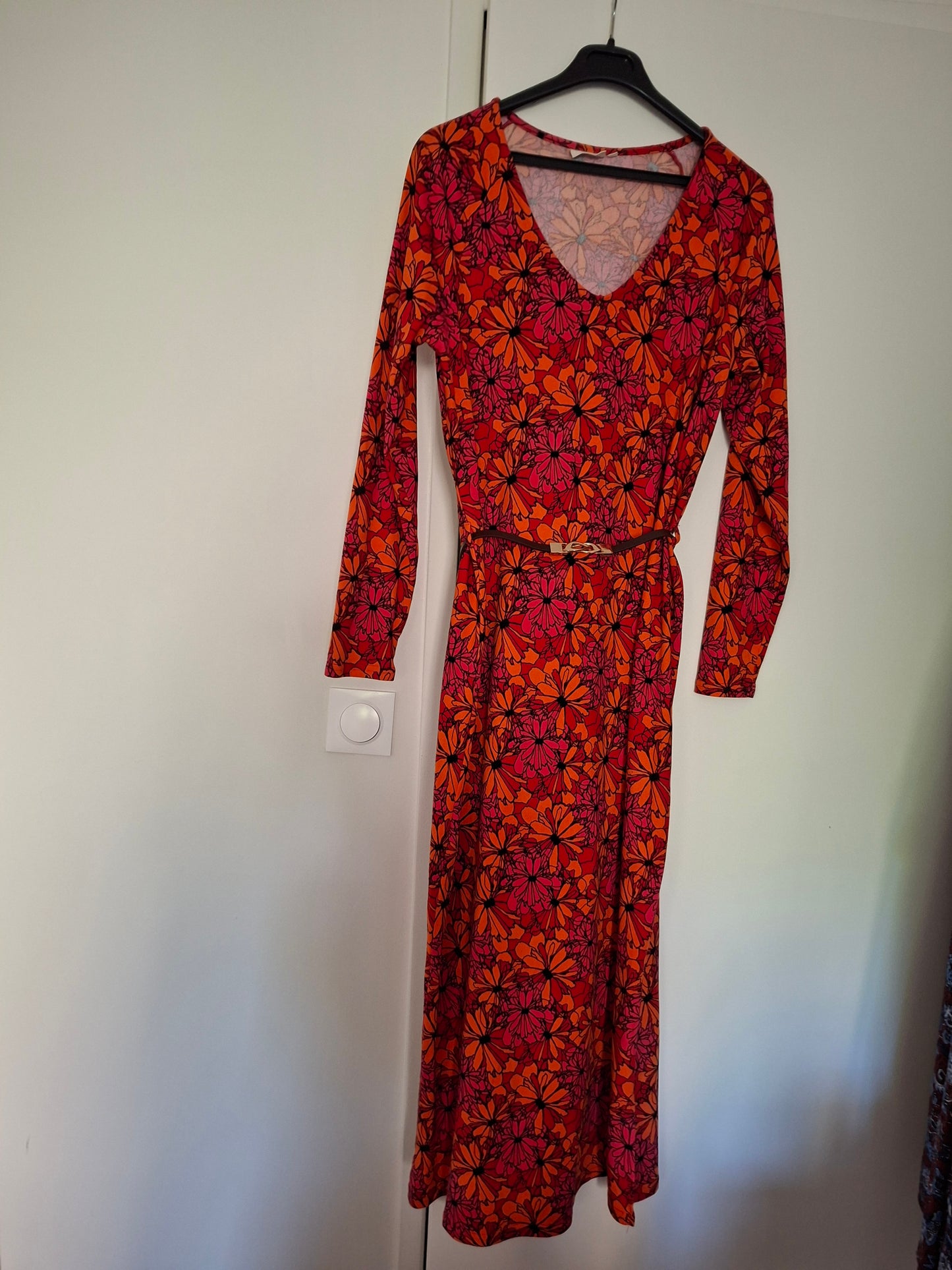 Robe midi en maille jersey BEELA