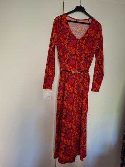 Robe midi en maille jersey BEELA