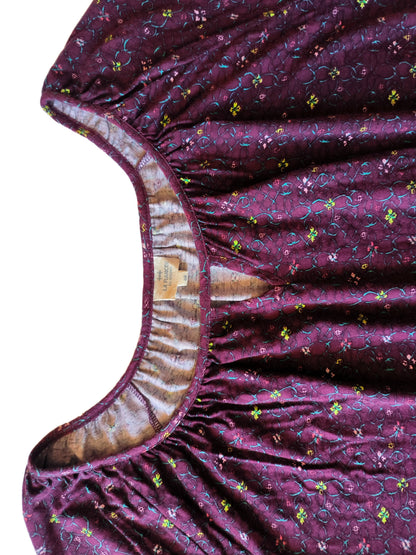 Top fluide col rond froncé, manches ¾ maille 95% viscose