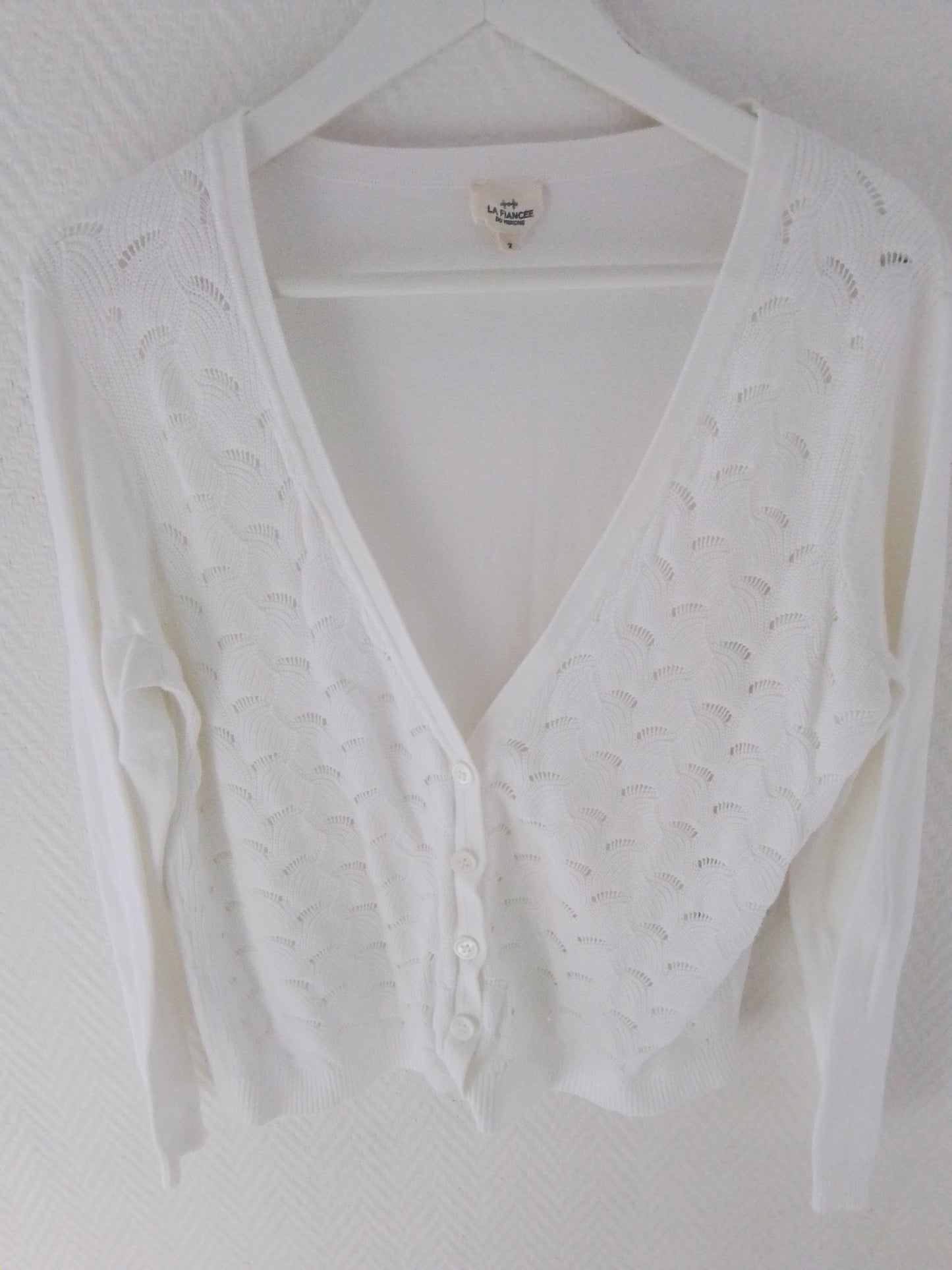 Gilet maille ajourée Xonia