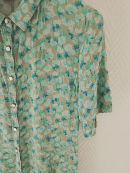 Robe chemise longue imprimée Ecovero GUADALUPE