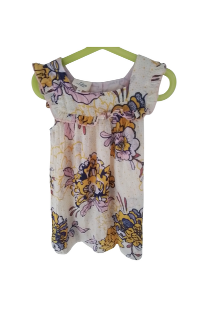 Robe petite fille coton imprimé ARIANA taille 6 ans