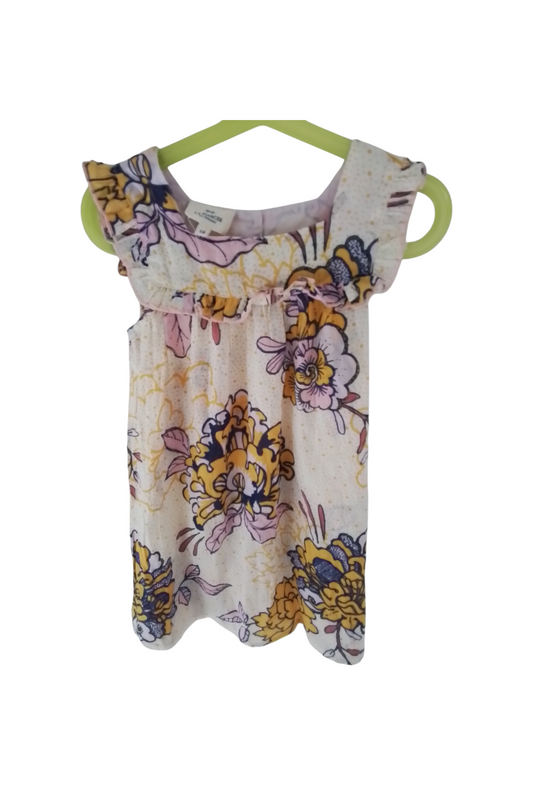 Robe petite fille coton imprimé ARIANA taille 6 ans