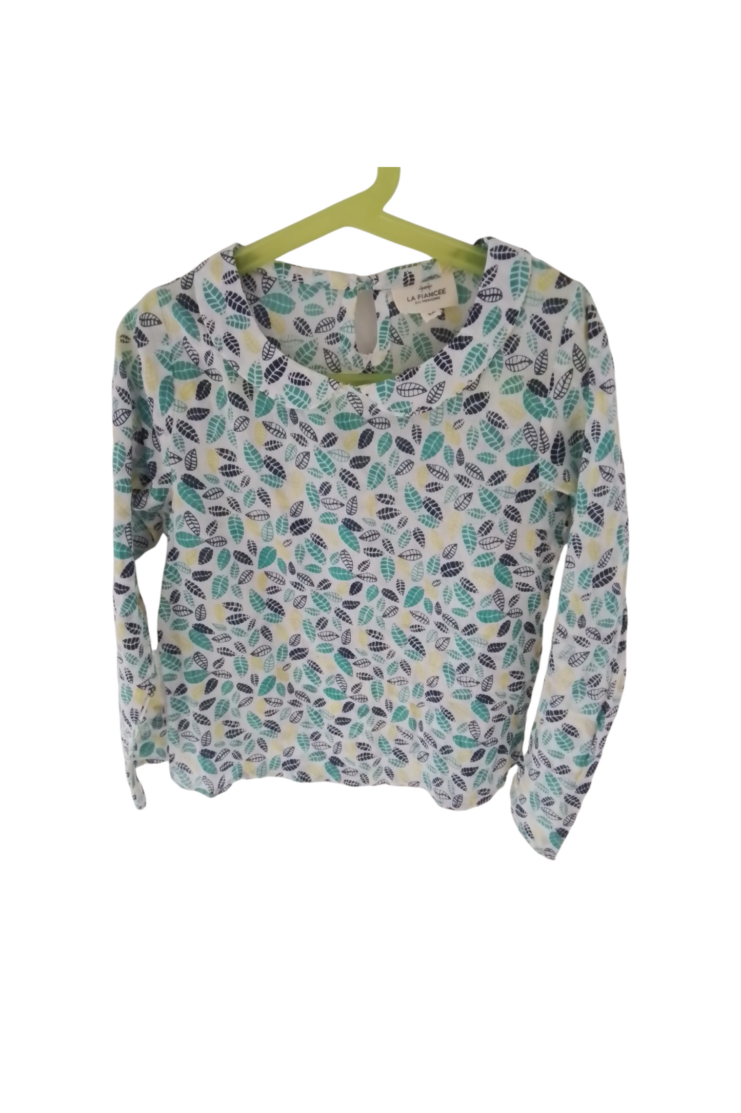 Top petite fille manches longues coton imprimé,  taille 8 ans