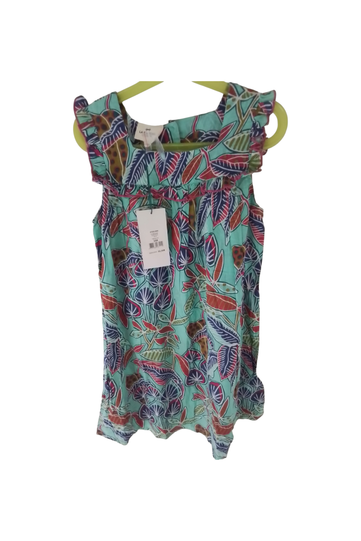 Robe fille coton imprimé ARIANA taille 10 ans