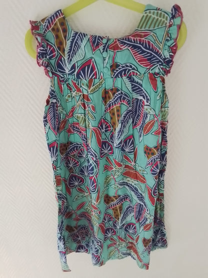 Robe fille coton imprimé ARIANA taille 10 ans