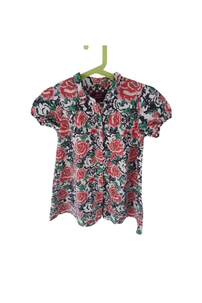 Robe petite fille coton imprimé taille 6 ans
