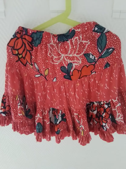 Jupe petite fille coton imprimé taille 8 ans
