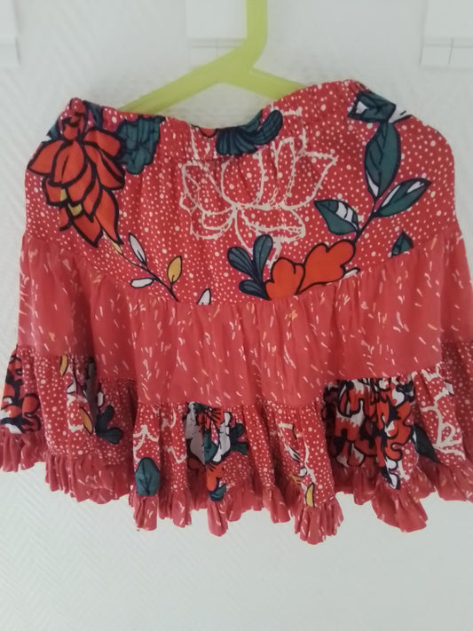 Jupe petite fille coton imprimé taille 8 ans