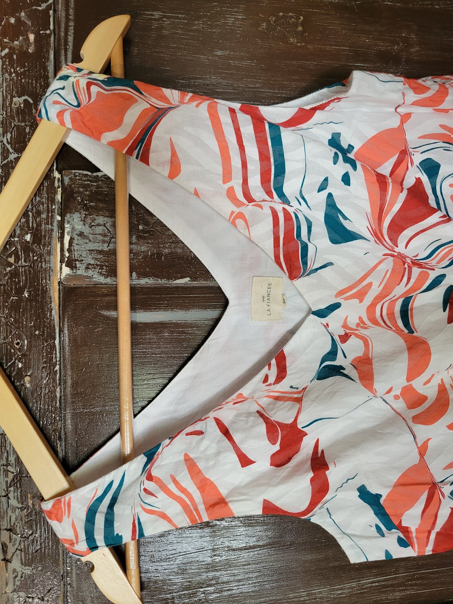 Robe courte doublée imprimée YASA