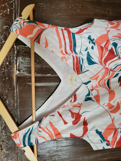 Robe courte doublée imprimée YASA