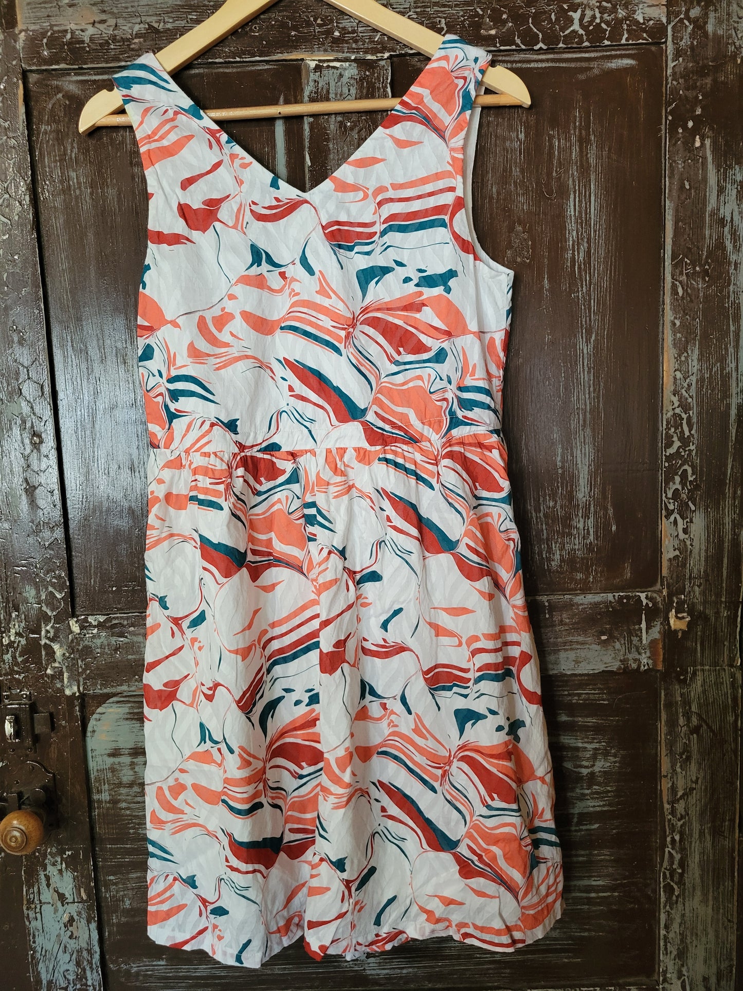 Robe courte doublée imprimée YASA